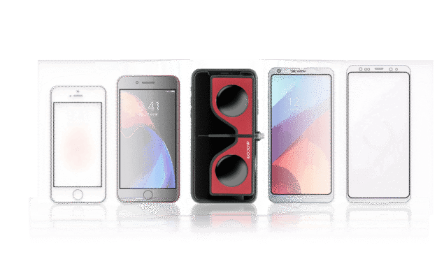 portable VR glasses POCKET VR NABI from Mocom, VR Glasses for iPhone and android